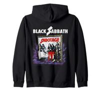 Black Sabbath Sabotage Album Framed Portrait Vintage Rock Zip Hoodie