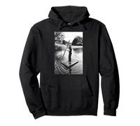 Black Sabbath Singer Ozzy Osbourne On Raft In Wales 1977 Pullover Hoodie