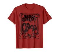 Black Sabbath Sketch Band T-Shirt, Men, Cranberry Red, XX-Large
