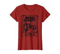 Black Sabbath Sketch Band T-Shirt, Women, Cranberry Red, Medium