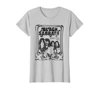 Black Sabbath Sketch Band T-Shirt, Women, Silver Grey, 3X-Large