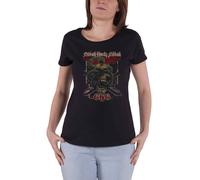Black Sabbath T Shirt Bloody Sabbath 666 Official Womens Skinny Fit Black M