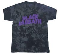 Black Sabbath T Shirt Classic Band Logo Official Dip Dye on Black Unisex L