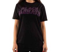 Black Sabbath T Shirt Classic Wavy Diamante Band Logo Official Unisex Black L