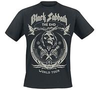 Black Sabbath The End Grim Reaper Men T-Shirt Black L, 100% Cotton, Regular