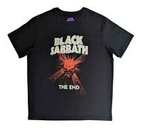 Black Sabbath The End Mushroom Cloud T-Shirt, Black, M