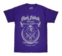 Black Sabbath The End Mushroom Cloud T-Shirt in Purple | Size: Large Black Sabbath Purple L