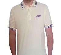 Rock Off Trade Polo Shirt Black Sabbath Wavy Band Logo Official Unisex Natural Medium