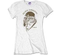 Rock Off Trade T-Shirt Black Sabbath US Tour 1978 Ladies Slim Fit White Large Official