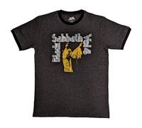 Black Sabbath Vol 4 Ringer T-Shirt in Grey | Size: Small Black Sabbath Grey S