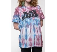 Black Sabbath Wavy Band Logo Dip Dye Wash T-Shirt in Purple | Size: Medium Black Sabbath Purple M