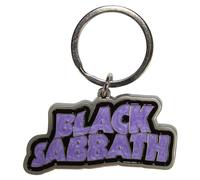 Black Sabbath Wavy Logo Bordered Keyring Keychain