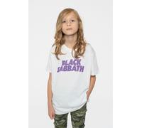Black Sabbath Wavy Logo Heather T-Shirt in White | Size: 9-10 Years Black Sabbath White 9-10 Years
