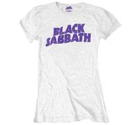 Black Sabbath Women's BSTSP04LW01 T-Shirt, White, Small