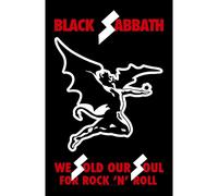 Black Sabbath We Sold Our Souls Textile Poster in Black Black Sabbath Black