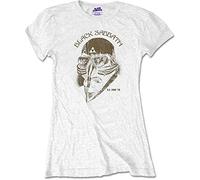 Black Sabbath Women's BSTSP01LW04 T-Shirt, White, XL