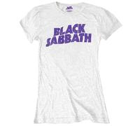 Black Sabbath Women's BSTSP04LW04 T-Shirt, White, XL