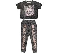 Black Sabbath Womens/Ladies Psycho Long Pyjama Set (XS) (Charcoal Grey)