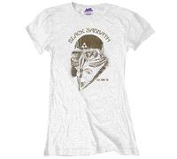 Black Sabbath Women's US Tour 1978 Skinny Fit T-Shirt in White | Size: Medium Black Sabbath White M