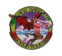 Rock Off officially licensed products Black Sabbath World Tour 1978 Pin Badge One Size