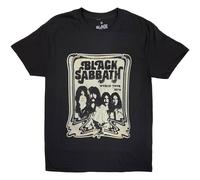Black Sabbath World Tour 78 Group Shot T-Shirt in Black | Size: XL Black Sabbath Black XL