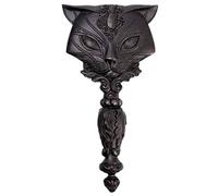 Black Sacred Cat Handheld Small Vanity Make-up Mirror
