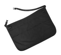 Black Salon Apron Adjustable Waist Belt with Multiple Pockets | Polyester Nylon Build, Sleek Style for Barber Shops and Hair Salons, Tool Organization with Versatile Use
