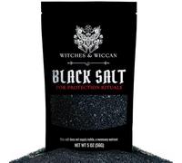 Black Salt for Protection Rituals, Wiccan Supplies, Sal Negra para Rituales de Brujeria (5 oz Bag) - Witches & Wiccan Witchcraft Supplies