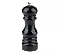 (Black) Salt Pepper Mill Grinder Manual Spice Herb Refillable Coarse Adjustable Plastic