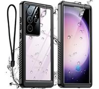 (black, Samsung A14 4G 5G) IP68 Shellbox Waterproof Case For Samsung Galaxy S24 S23 S22 S21 Ultra FE A54 A14 5G Metal Aluminum Swimming Phone Luxury Cover