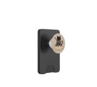 Black Samurai Cat surfing on a Cloud Anime Cat Zen Warrior PopSockets PopWallet for MagSafe