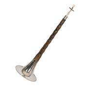 Black Sandalwood D Key Suona Chinese Traditional Folk Suona Woodwind Instrument With Accessories Suona Set(Color:Silver)