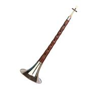 Black Sandalwood Pole D Key Suona Chinese Adult Playing National Suona Musical Instrument Suona Set(Color:Silver)