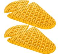 Black SAS-TEC SC-1/KCB2air Yellow Level 2 UKCA and CE Approved Motorcycle Elbow/Hip/Knee/Shoulder Vented Armour Inserts (Pair)