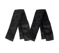 Black Satin Long Headscarf Wig Band, Front Hair Wrap 2pcs