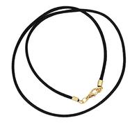 Black Satin Silk Cord Necklace for Pendant with Gold Or Silver Clasp - Silk Cord for Jewelry
