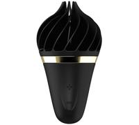 Black satisfier clitoris vibrator, Length 104 mm, Width 56 mm, Department WOMEN, Poids 0.250 Kg, Color Black