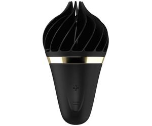 Black satisfier clitoris vibrator, Length 104 mm, Width 56 mm, Department WOMEN, Poids 0.250 Kg, Color Black