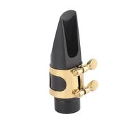 Black Sax Mouthpiece, Saxophone Mouthpiece, Lightweight Plastic for Novice Saxophonists