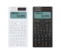 (Black) Scientific Calculator 2-Line 10+2 Digits Display LCD Double Power with 417 Function Calculator for Students School Exam Use Equation Office Supplies