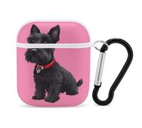Black Scottish Terrier Case Compatible with AirPods 2nd 1st