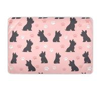 Black Scottish Terrier Paw Peach Potty Training Pee Pad Water Resistant Sheet Cover Underpads Breathable Incontinence Pads for Kids Bedwetting , 52" L x 34" W alfombra para Cover