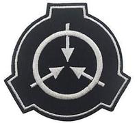 Black SCP Foundation Special Containment Procedures Foundation Logo Military Hook Loop Tactics Morale Embroidered Patch Tactical Bags and Packs