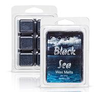 Black Sea - Ocean, Salt, Airy Scented Melt - Maximum Scent Wax Cubes/Melts- 1 Pack -2 Ounces- 6 Cubes Gift for Women, Men, BFF, Friend, Wife, Mom, Birthday, Sister, Daughter, Long Lasting Wax Tart