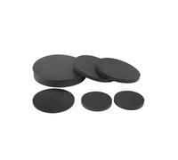 Black Seal Gaskets Pad Solid Round Rubber Pad Thick 5/6/8/10mm Dia 12mm-150mm(15mm x 6mm(10Pcs))