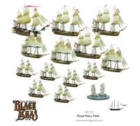 Royal Navy Fleet: 1/700th Scale Model Ships For Black Seas by Warlord Games - Highly Detailed Age of Sail Miniatures for Table-top Wargaming