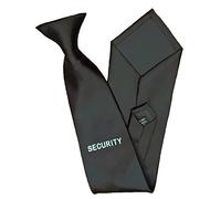 Black Security Clip On Tie for Professional Officers