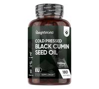 Black Seed Oil 1000mg - 180 Softgels - 6 Months Supply - Cold Pressed Black Cumin Seed Oil Capsules - 1-a-Day - Vegan-Friendly - Source of Thymoquinone & Omega Fatty Acids - Nigella Sativa Supplement