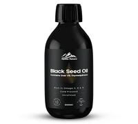 Black Seed Oil - 200ml | Super Strength Over 4% Thymoquinone | with Omega 3, 6 & 9 | UV Protective Glass Bottle | Rich in Vitamins & Minerals | Known As Black Cumin Seed Oil | Vegan 100% Natural