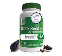 Black Seed Oil 500mg 2% Thymoquinone (10mg TQ per Serving) 100 Count - 100% Pure Cold-Pressed - Soy-Free & Non-GMO by Health Thru Nutrition